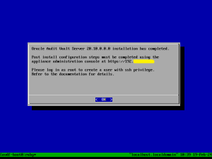 Audit Vault Server Installation step by step - orakldba - ORACLE Tutorial
