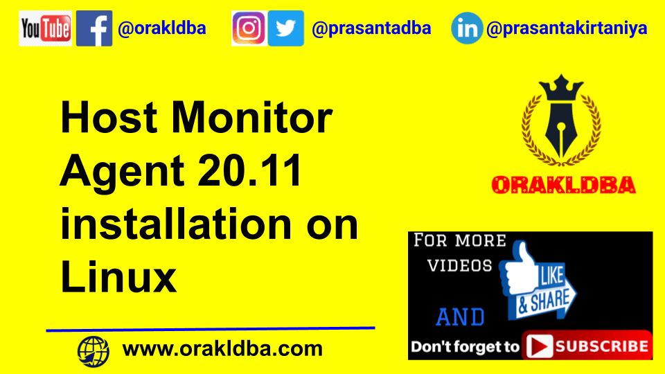 Host Monitor Agent 20.11 installation on Linux