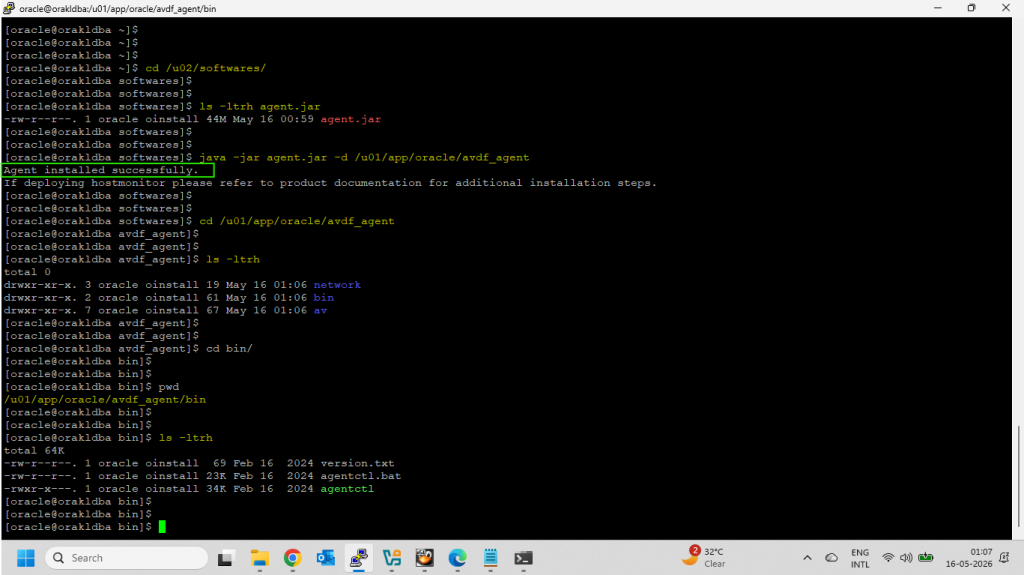 Install the Audit vault agent