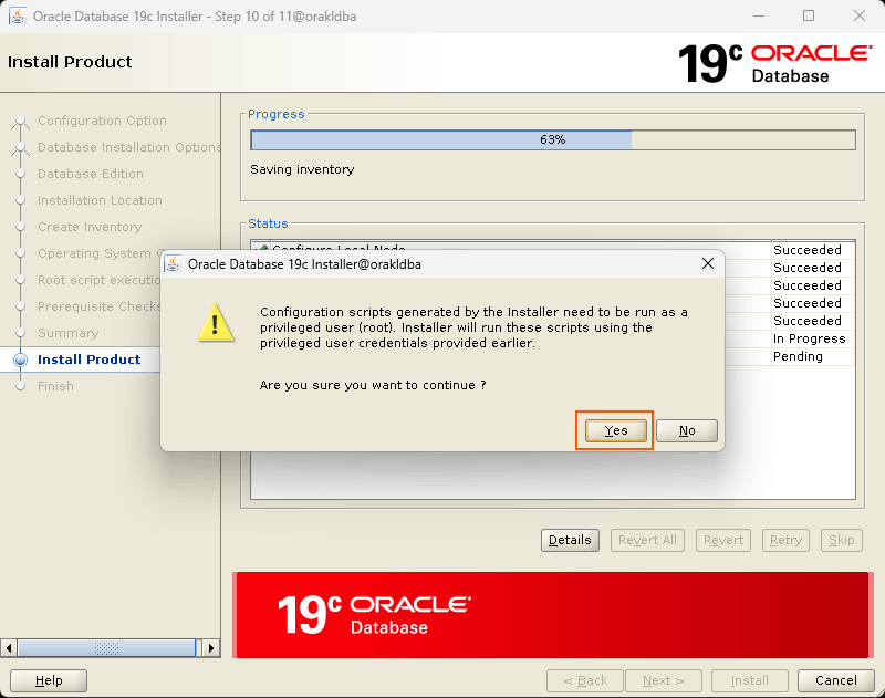Root script execute privileged