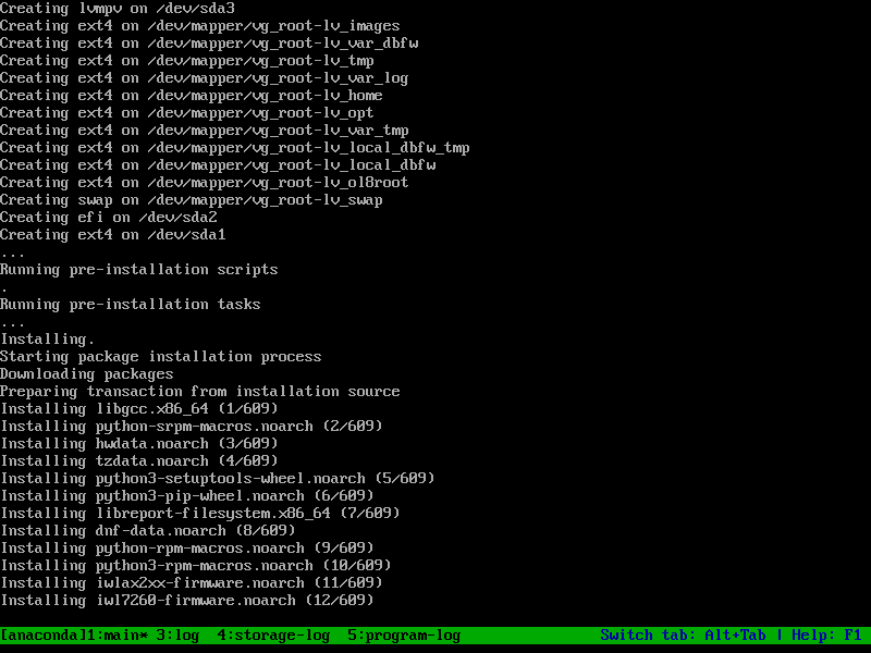 Running pre-installation tasks