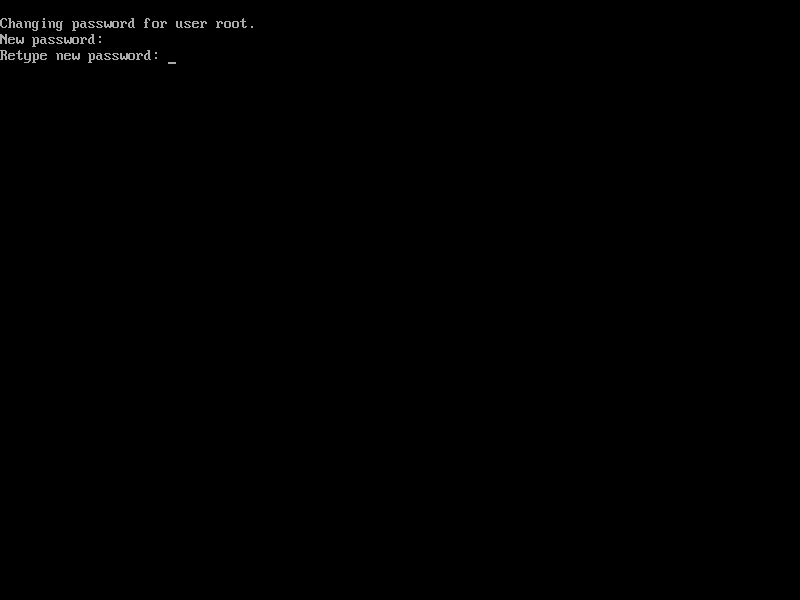 Set password for user root