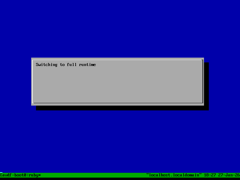 Switching to full runtime